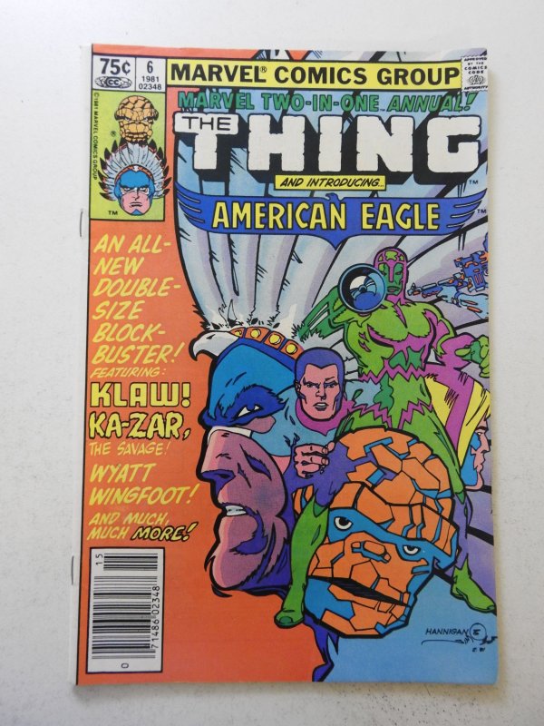 Marvel Two-in-One Annual #6 (1981) VG/FN Condition!