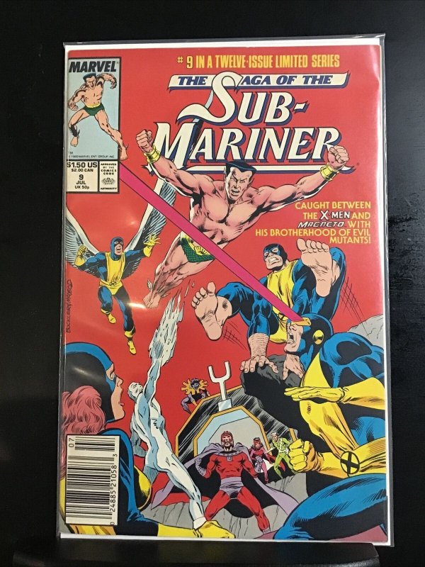 SAGA  of The  SUB-MARINER  { July 1989}   ## 9  The X-Men
