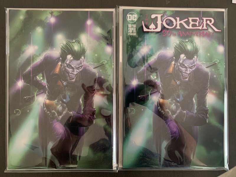 JOKER 80TH ANNIVERSARY 1 CLAYTON CRAIN VIRGIN VARIANT EXCLUSIVE SET NEW