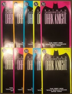 BATMAN LEGENDS OF THE DARK KNIGHT LOT (1989)