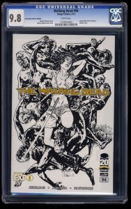 Walking Dead #94 CGC NM/M 9.8 Image Expo Convention Sketch Edition Variant