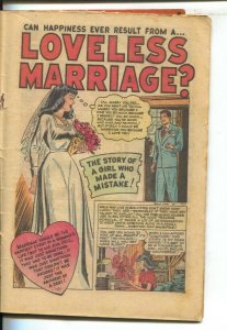 Best Love #36 1950-Marvel-final issue-Photo cover-bride splash panel-Unique s...