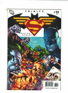 Trinity #34 NM- 9.2 DC Comics 2009 Superman, Batman & Wonder Woman