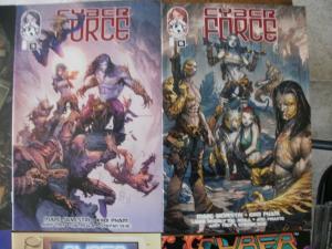 8 Top Cow CYBER FORCE Comic: #1 #2 #3 #5 #6 UNIVERSE SOURCE BOOK #1 #2 ZERO #0