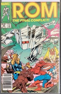 Rom #65 Newsstand Edition (1985) Beta Ray Bill, X-Men, Avengers. NM-