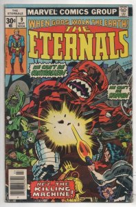 ETERNALS #9, VG/FN, Jack Kirby, Killing Maching, 1976 1977, more JK in store
