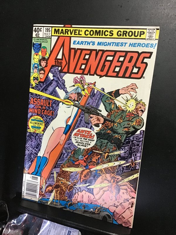 The Avengers #195 (1980) 1st cameo Task Master! Wow! Ant-man! NM- C’ville CERT!
