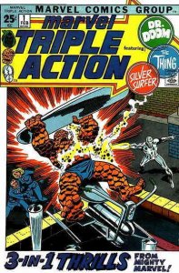 Marvel Triple Action #1 VG ; Marvel | low grade comic Fantastic Four 55 reprint