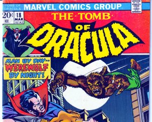 Tomb of Dracula(vol. 1) # 18 WEREWOLF BY NIGHT !!!!