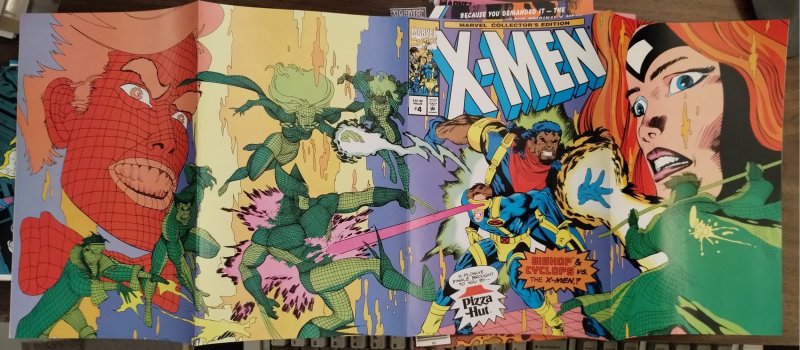 X-MEN COLLECTORS EDITION #4 PIZZA HUT (1993) Double gatefold cover! VF+ 8.5