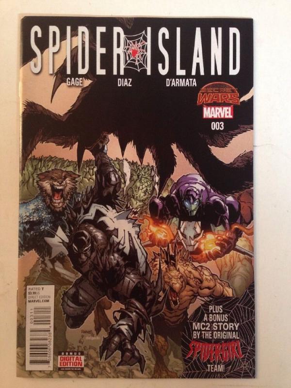 Spider Island 3 Near Mint Gage Diaz