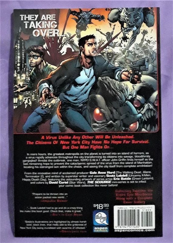 THE SCOURGE Vol 1 TPB Comic Bento Exclusive Cover Gale Anne Hurd Aspen Comics