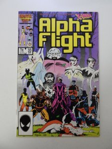 Alpha Flight #33 (1986) 1st appearance of Lady Deathstrike FN/VF condition