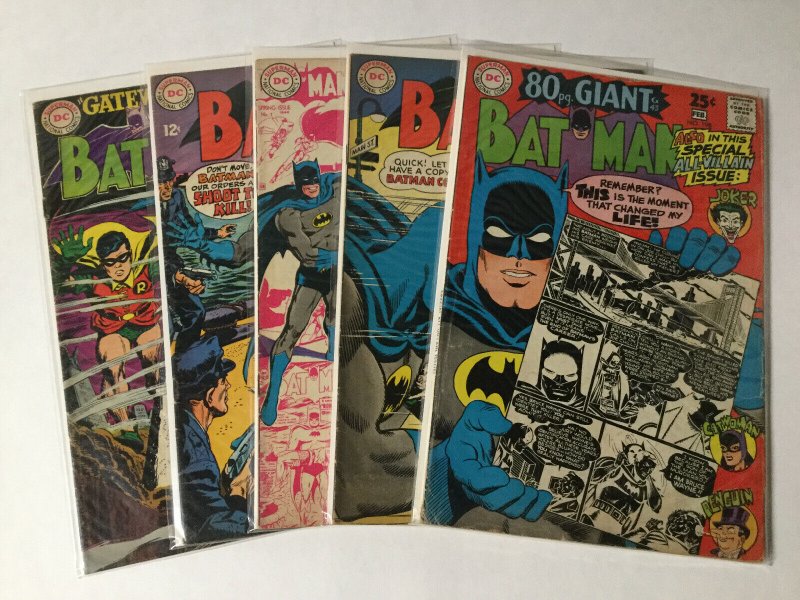 Batman 191 192 194-202 Lot Vg- - Vg+ Very Good- - Very Good+ 3.5-4.5 Dc