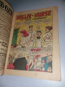 Nellie the Nurse #30 atlas timely comics 1951 howie post good girl art cover gga