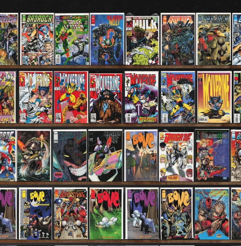Huge Lot 150+ Comics with Brigade, Wolverine, Bloodstrike & More!