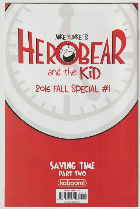 HeroBear and the Kid 2016 Fall Special #1 (Oct 2016, kaboom!) NM condition (9.4)