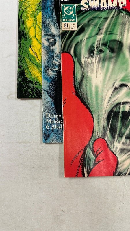 3 Swamp Thing DC Comic Books # 77 78 81 Batman Superman Flash  12 CT2