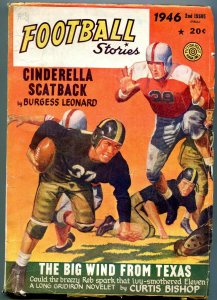 Football Stories Fall 1946- Fiction House Pulp- Rose Bowl- Big Wind from Texas