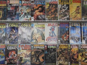 Huge Lot of 90+ Magazines W/ Conan, Eerie, Creepy! Avg.  VG Con.