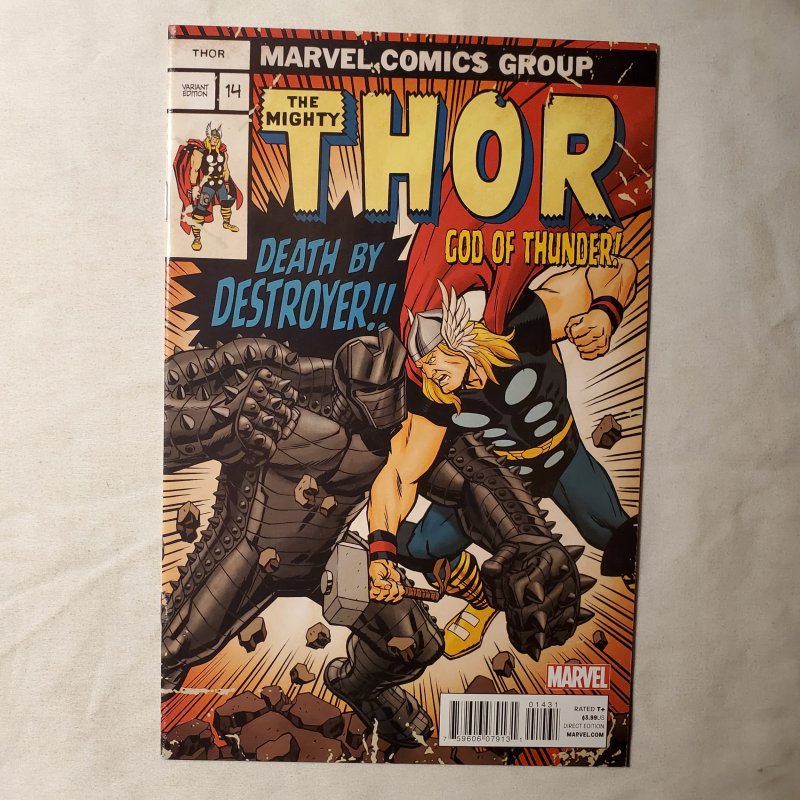 Thor God of Thunder 14 Very Fine/Near Mint 1 for 20 Variant Cover