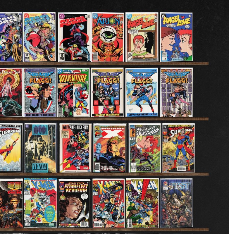 Huge Lot 140+ Comics with American Flagg!, X-Men, Thor & More!
