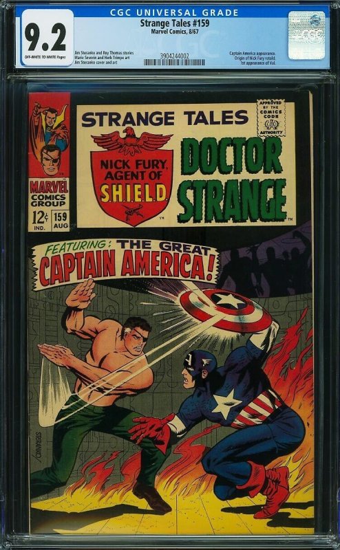 Strange Tales 159 CGC 9.2  1st Contessa Valentina Allegra de Fontaine 