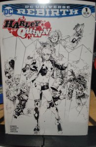 Harley Quinn #1 Scorpion Comics Black and White Cover (2016)