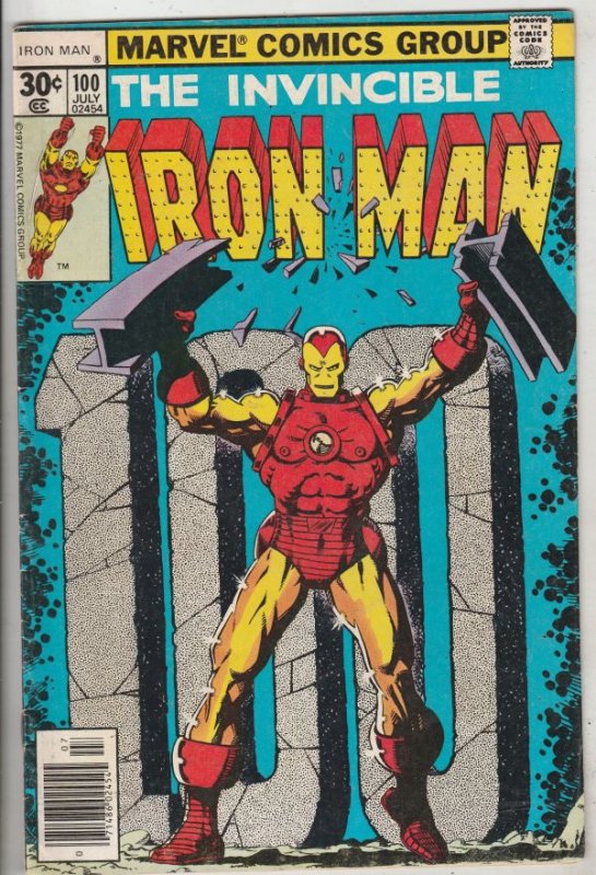 Iron Man #100 (Jul-77) FN/VF+ Mid-High-Grade Iron Man