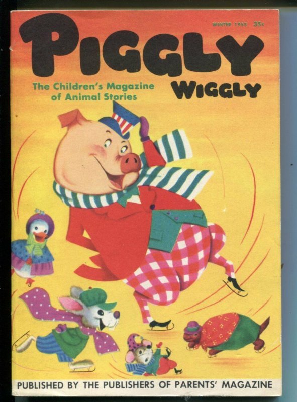 PIGGLY WIGGLY #1-WINTER 1953-COMICS-PUZZLES-FUNNY ANIMALS-SOUTHERN STATES-vf