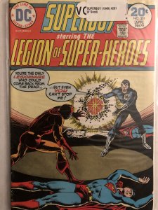 Superboy and the legion of superheros#201,VG,sticker on BAG!