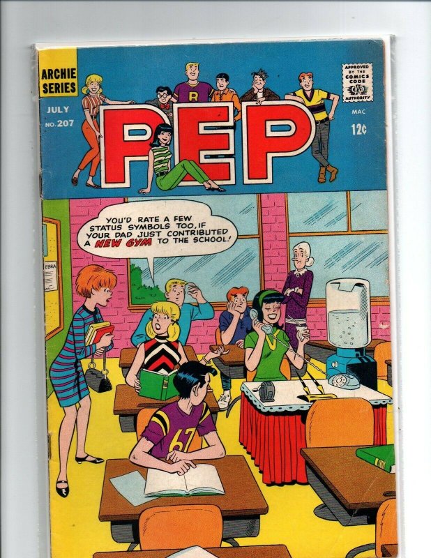 Pep #207 - Archie - Betty - Veronica - 1967 - Fine