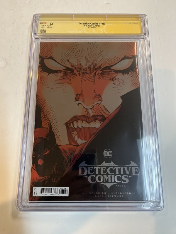 Detective Comics Batman (2022) # 1063 (CGC 9.8 SS)  Signed Alex Sinclair 1:50