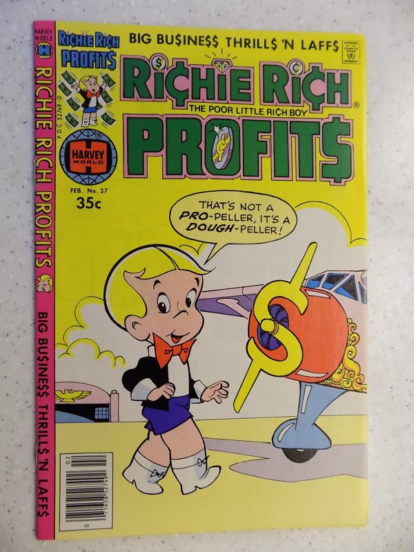 RICHIE RICH PROFITS # 27 HARVEY CARTOON ADVENTURE FUNNY