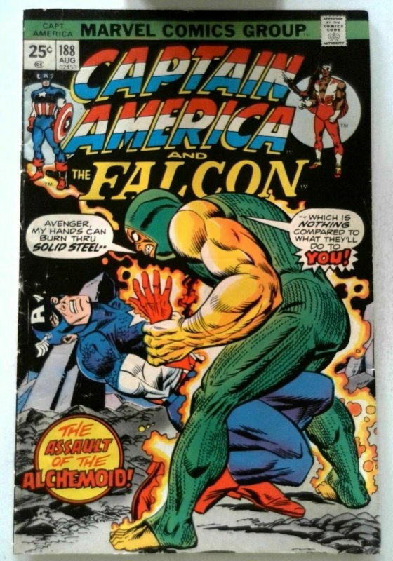 Captain America #188 Marvel 1975 FN Bronze Age The Falcon 1st Print Comic Book