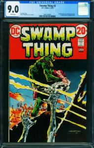 SWAMP THING #3 CGC 9.0 DC 1973 1st PATCHWORK MAN 2001736001