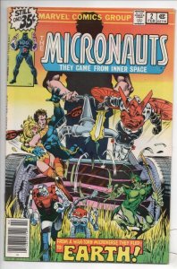 MICRONAUTS #2, NM-, Escape to Earth, Marvel, 1979  more Marvel in store
