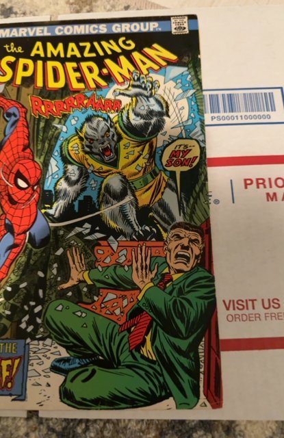 The Amazing Spider-Man #124 (1973)1st Manwolf app Jj son.