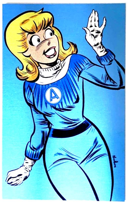 ARCHIE POP ART VARIANT BETTY AS INVISIBLE WOMAN RAW/METAL SET ARCHIE COMICS NM.