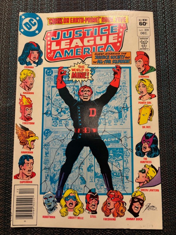Justice League of America #209 Newsstand Edition (1982)