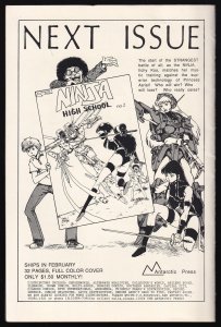Ninja High School  1 (1987) FN/VF Antartic Press comic
