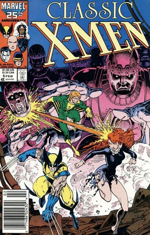 CLASSIC X-MEN #06 (1987) ARTHUR ADAMS | DIRECT EDITION | COPPER AGE