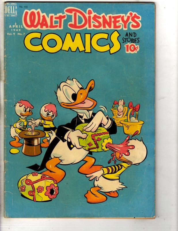 Walt Disney's Comics & Stories Vol. # 9 # 7 FN Dell Golden Age Comic Book J314