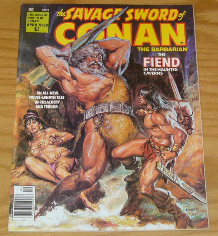 Savage Sword of Conan #28 VF red sonja cosplay was too risque - pictures inside