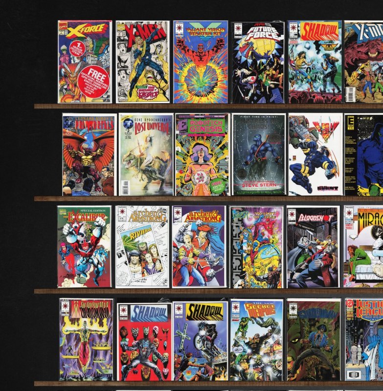 Huge Lot 150+ Comics with Shadowman, X-Men, The H.A.R.D. Corps, X-Force & More!