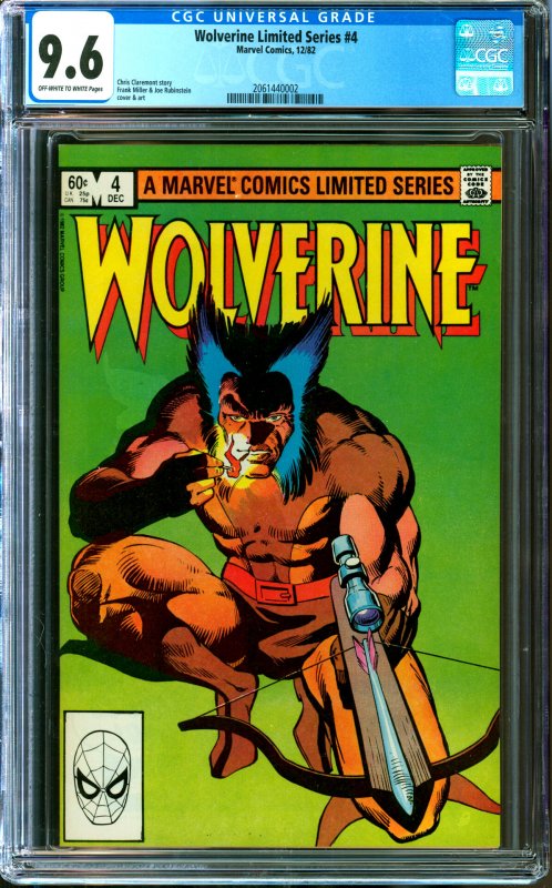 Wolverine Limited Series #4 CGC Graded 9.6