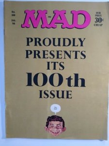 Mad Magazine Jan 1966 No 100 The Adventures of Ozzie and Harriet Nelson Family 