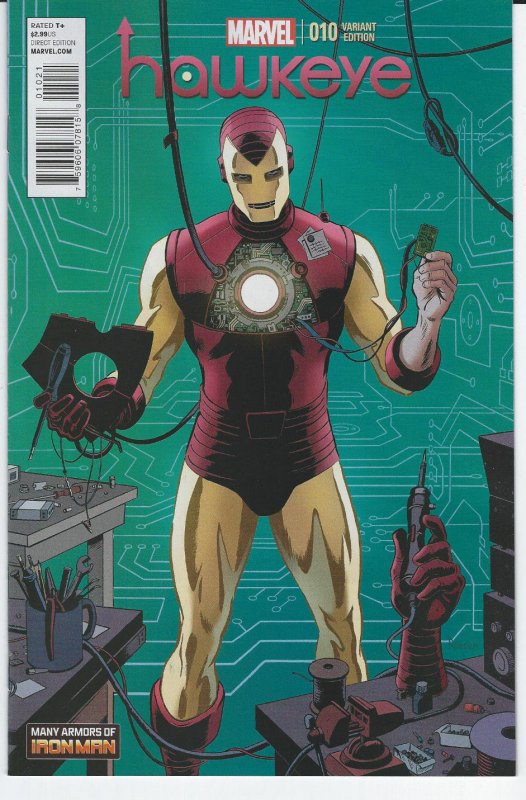 Hawkeye #10 Many Armors of Iron Man variant