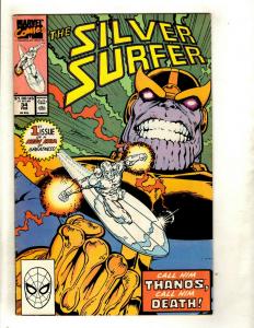 Silver Surfer #34 FN/VF Marvel Comic Book Thanos Avengers Infinity Gauntlet J380