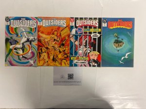 4 The Outsiders DC Comic Books # 13 14 15 16 Flash Superman Wonder Woman 24 JS54